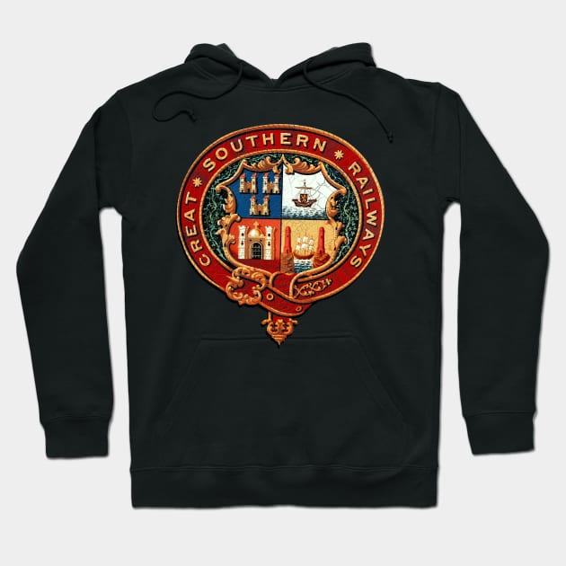 The Great Southern  Railways Company Motormaniac Hoodie by MotorManiac